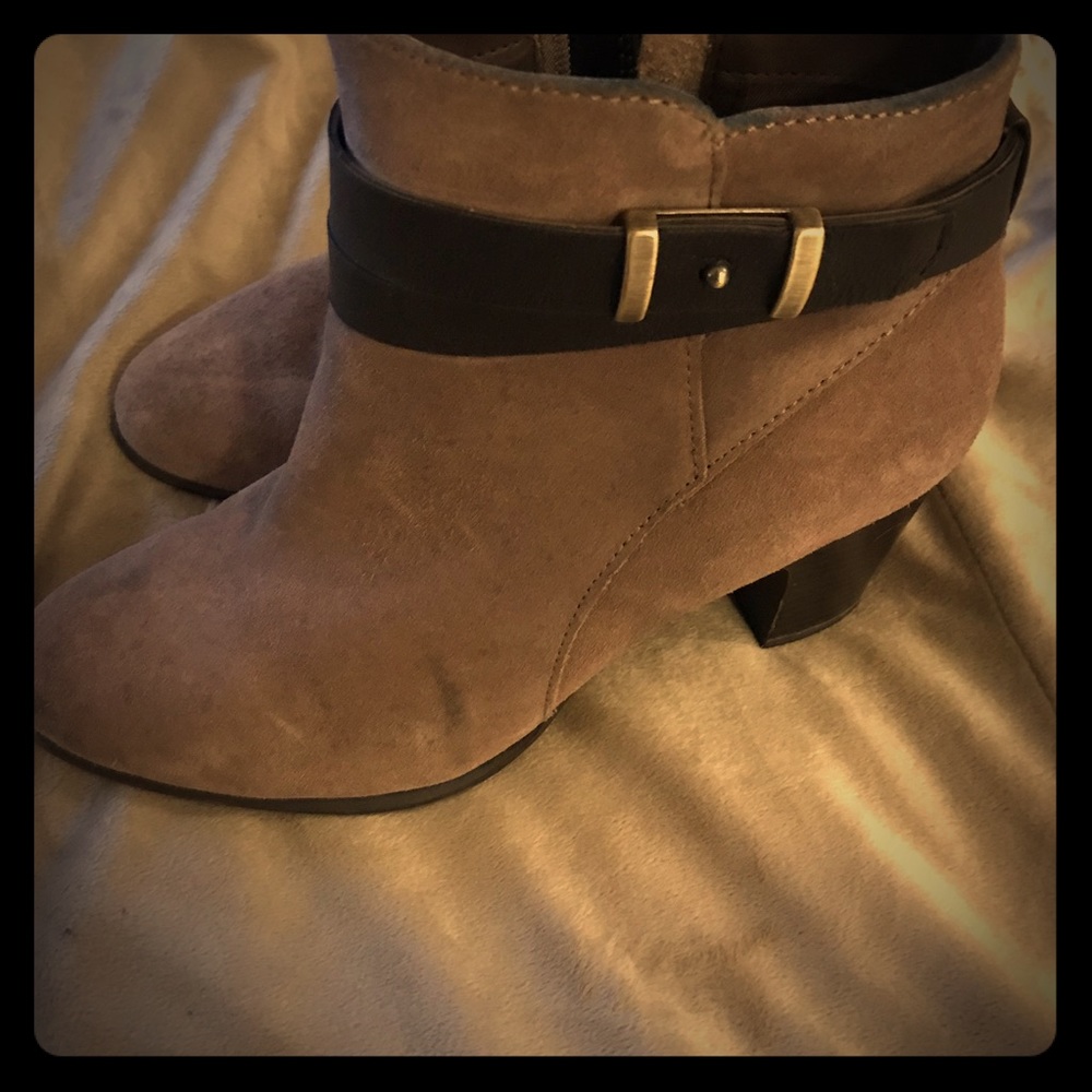 Cute buckled booties